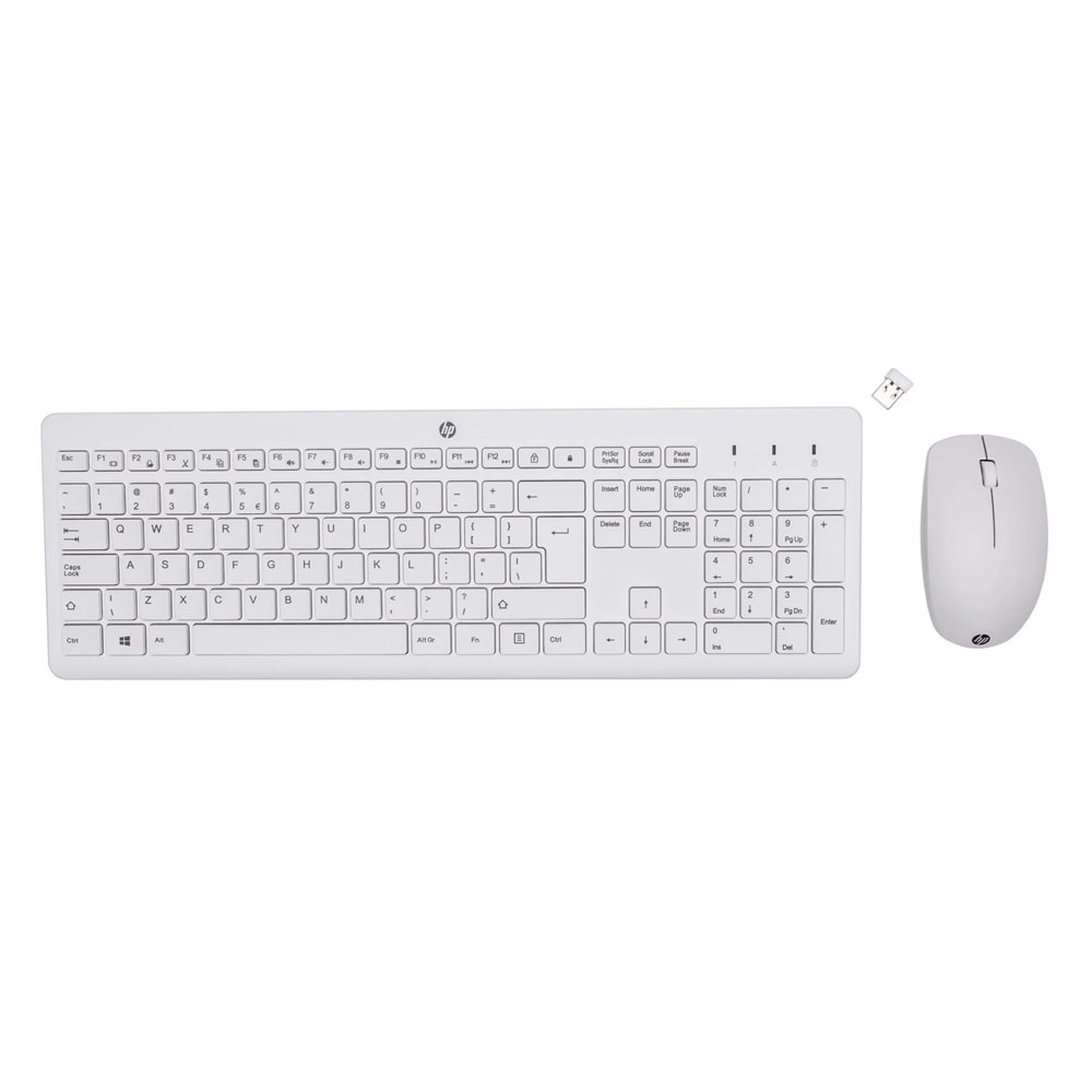 HP 3L1F0A 230 WL Klavye Mouse Set Combo Beyaz TR