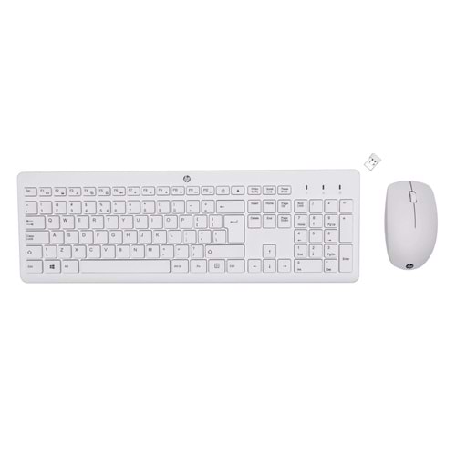HP 3L1F0A 230 WL Klavye Mouse Set Combo Beyaz TR