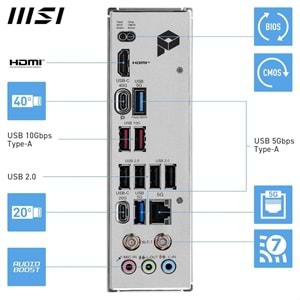 MSI X870 Gaming Plus Wifi AM5 Ryzen D5 Dp Type-C