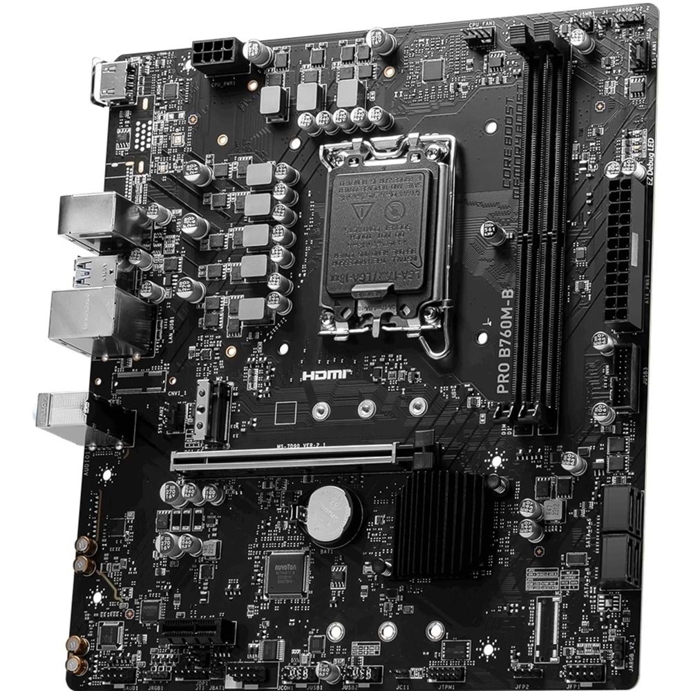 MSI Pro B760M-B D4 1700P Vga Hdmi Dp Type-C