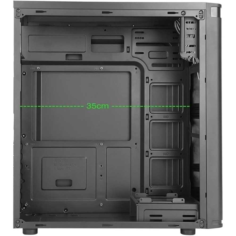 Frisby FC-2910B 400W 1X120MM Fan USB3.0 Midi Tower Siyah Kasa