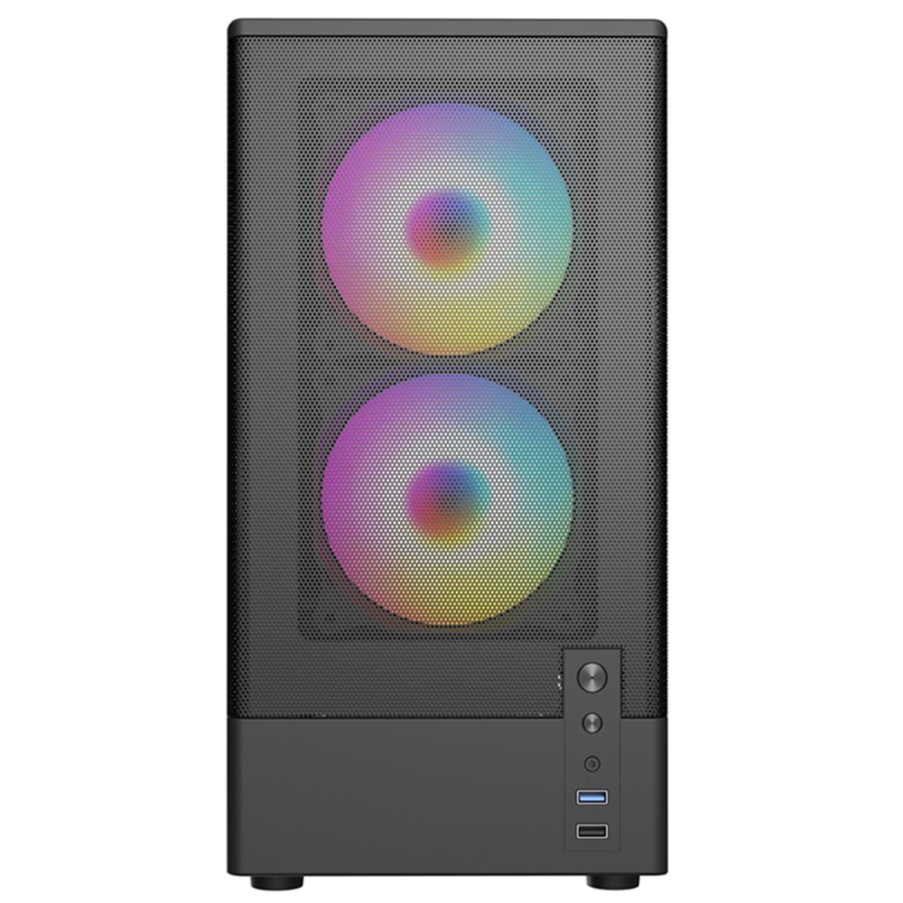 Frisby 550W (FC-8975B) 3X RGB Mesh Mini ITX Kasa