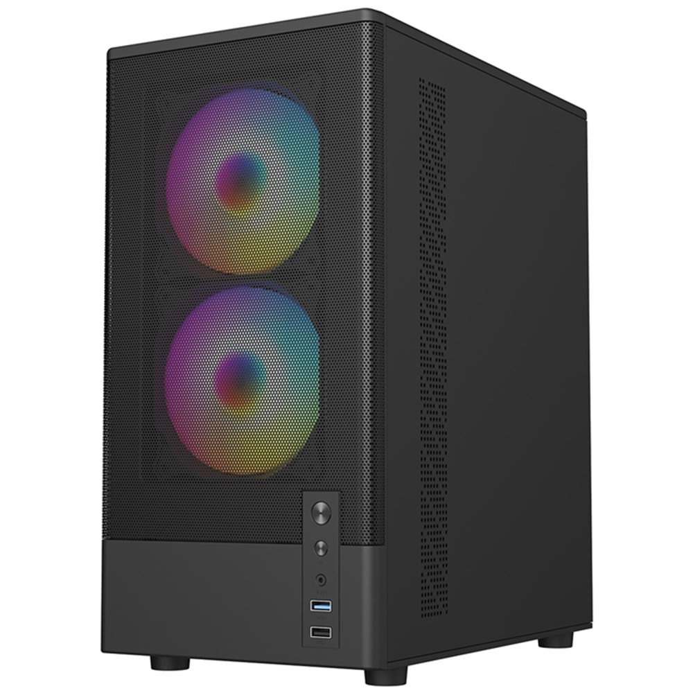 Frisby 550W (FC-8975B) 3X RGB Mesh Mini ITX Kasa