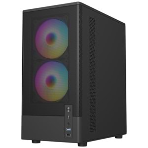 Frisby 550W (FC-8975B) 3X RGB Mesh Mini ITX Kasa