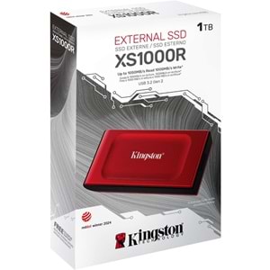 Kingston 1TB SXS1000R/1000GA BOC Usb 3.2 Gen 2 Red
