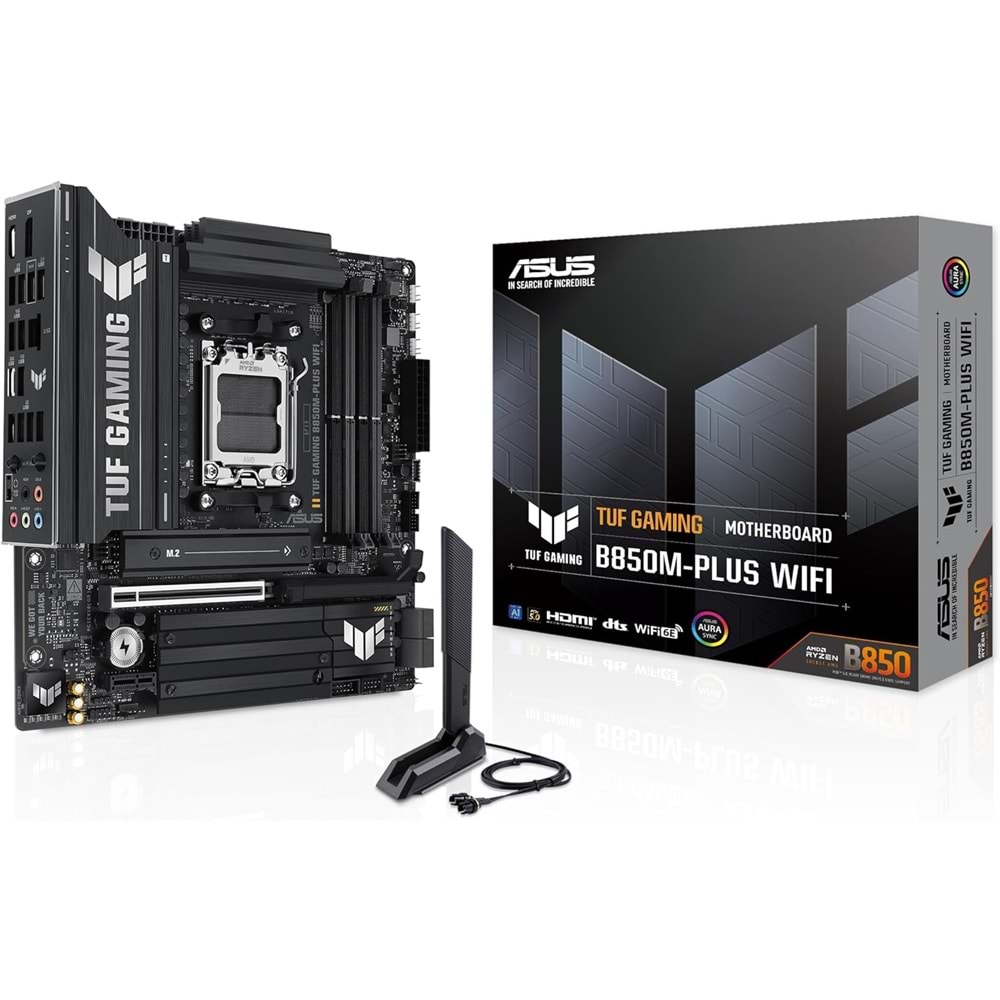 Asus TUF GAMING B850-PLUS WIFI AMD B850 DDR5 USB3.2 M.2 DP/HDMI PCI 5.0 AM5