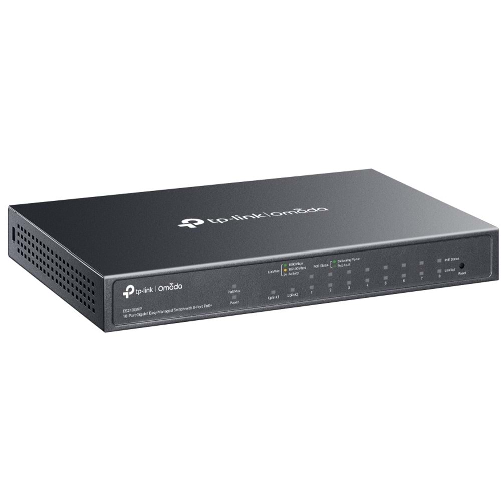 Omada ES210GMP 10-Port Easy Manag Switch 8-Port PoE+