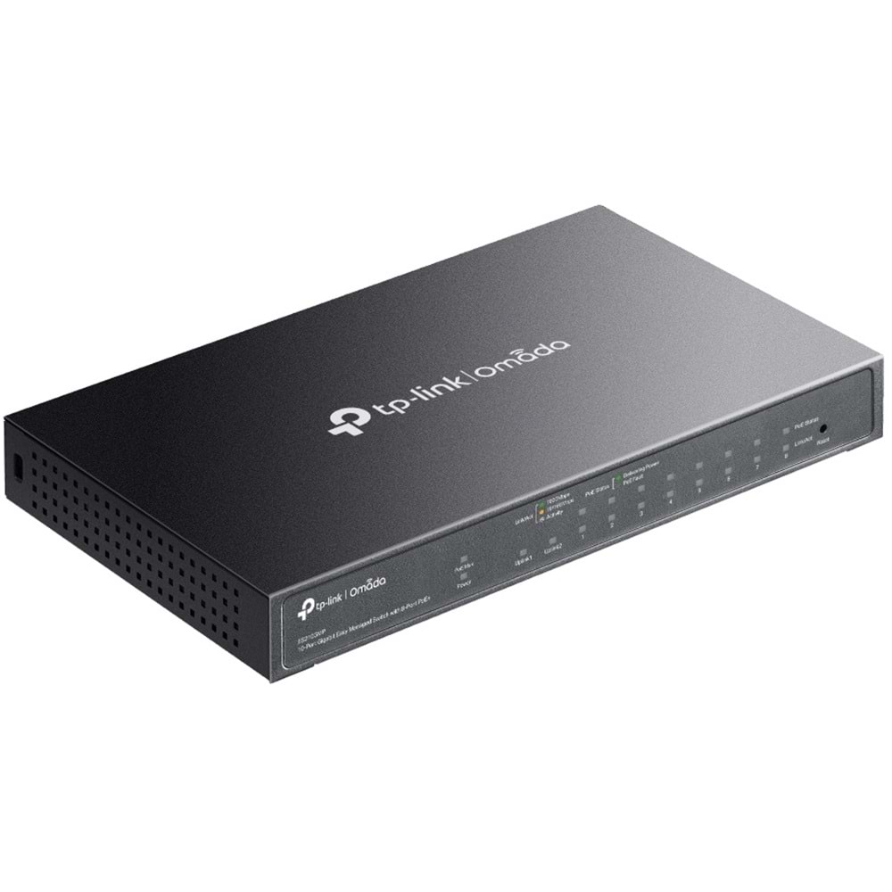 Omada ES210GMP 10-Port Easy Manag Switch 8-Port PoE+