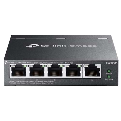 Omada ES205GP 5-Port Easy Managed Switch 4 Portlu PoE+