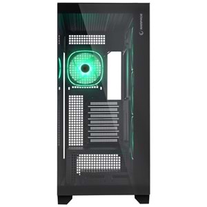 Rampage HYDRA V1 ARGB Fan+Hub Type-C E-ATX Siyah Exclusive Gaming Oyuncu Kasası