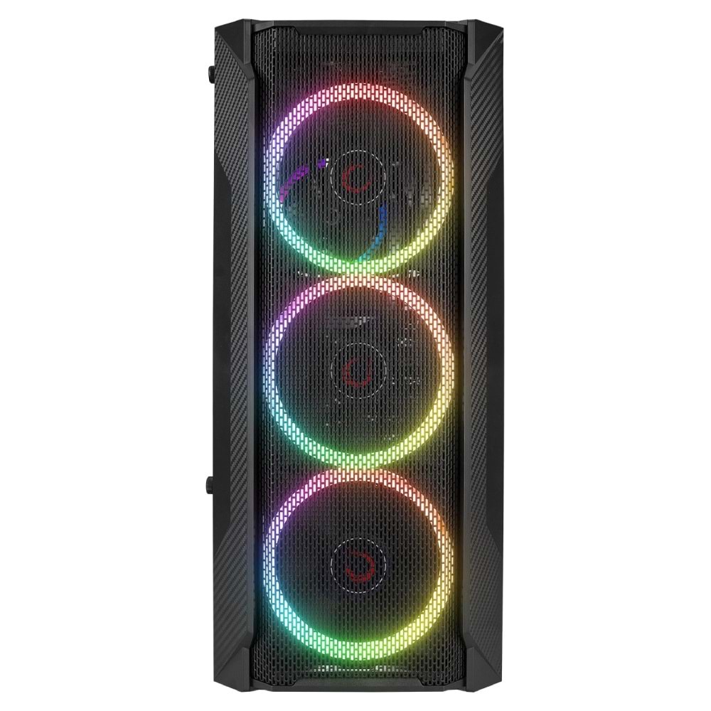 Rampage FUSION 650W 80+ BRONZE Rainbow Temperli Cam ATX Mid-T Gaming Oyuncu Kasa
