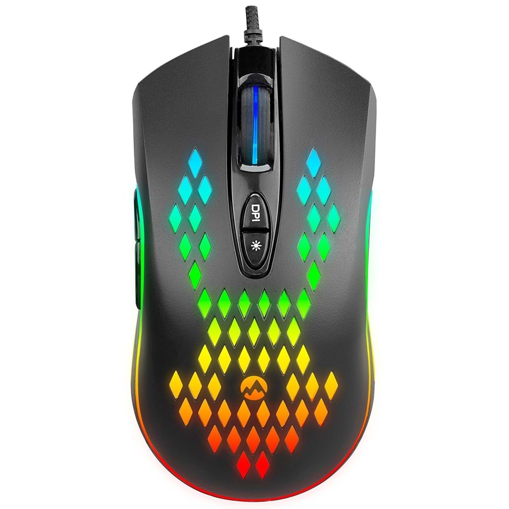Everest SM-G07 METAFOR Usb 800/1600/3200/4800/6400dpi RGB Siyah Gaming Mouse