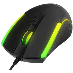 Everest KM-198 Luminax Q Gökkuşağı Aydınlatmalı Gaming Klavye + Mouse Set Siyah