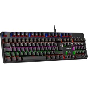 Everest KB-MK1 Lumos Rainbow Red Switch Mekanik Gaming Klavye USB Siyah