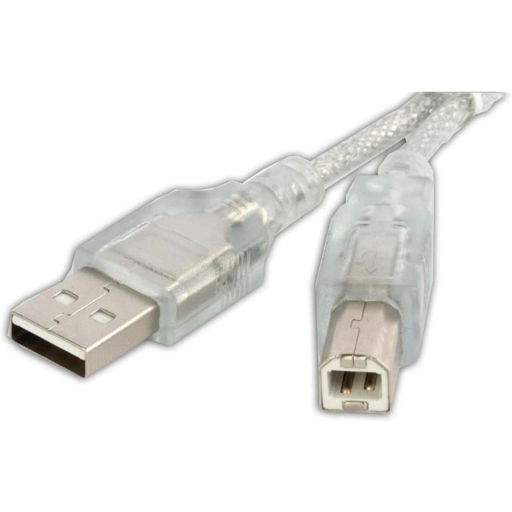 S-link SL-U2003 Usb2.0 3m Şeffaf Yazıcı Kablo