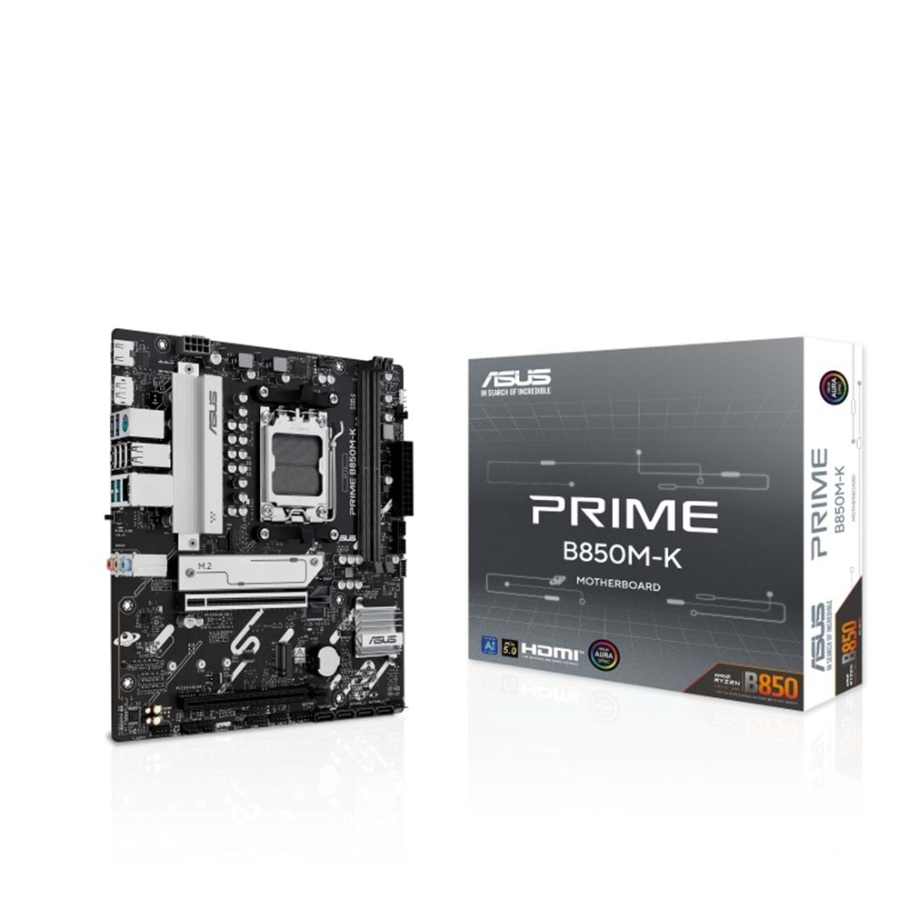 Asus PRIME B850M-K AMD B850 DDR5 M.2 USB3.2 DP/HDMI PCI 5.0 AM5 Anakart
