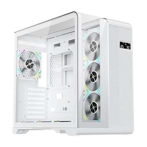 1st Player RT7 Beyaz DIGITAL 850W 80+ Gold Full Modüler 4X12CM ARGB 3 Taraflı Temperli Cam USB 3.0 - TYPE C ATX Kasa