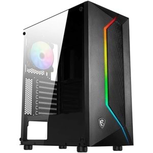 MSI MAG VAMPIRIC 100R TEMPERLİ CAM 1 X A-RGB FAN 1 X 120MM FAN ATX Gaming Bilgisayar Kasası
