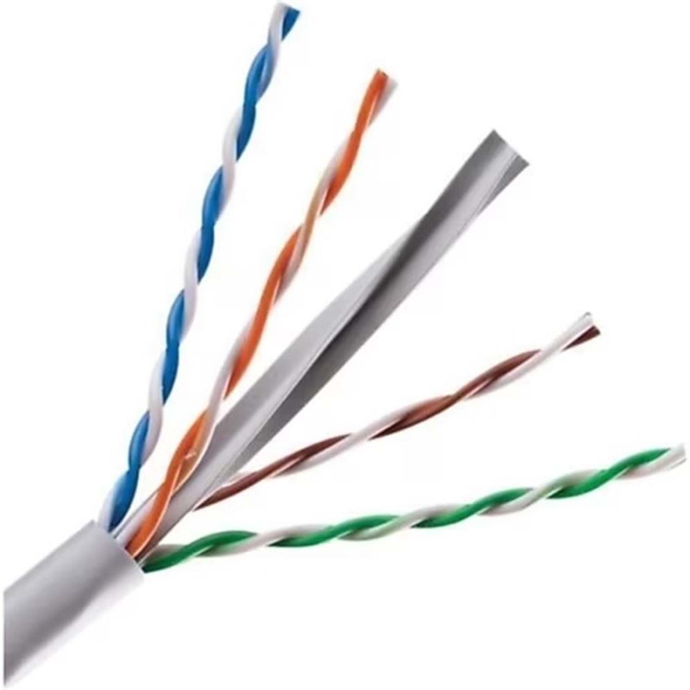 SENSEI SC-500LZSH 500MT 23AWG 350MHZ U/UTP %100 Bakır CAT6 Halojen Free Gri Kablo
