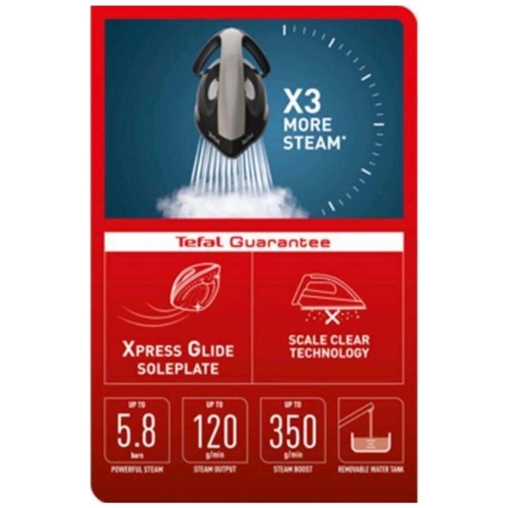 Tefal SV6140 E0 Express Easy 2200W Kazanlı Buhar Ütüsü