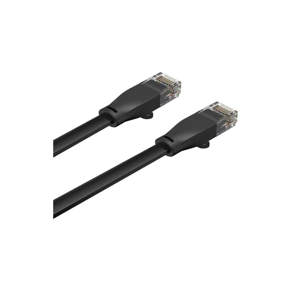 UNITEK CAT6 Patch Kablo 10 Metre Flat 1Gbps – Siyah – C1813GBK