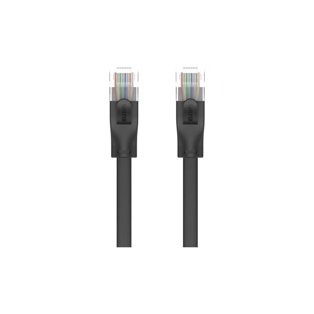 UNITEK CAT6 Patch Kablo 10 Metre Flat 1Gbps – Siyah – C1813GBK