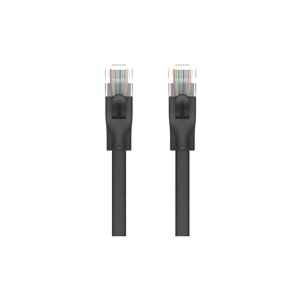 UNITEK CAT6 Patch Kablo 3 Metre Flat 1Gbps – Siyah – C1811GBK