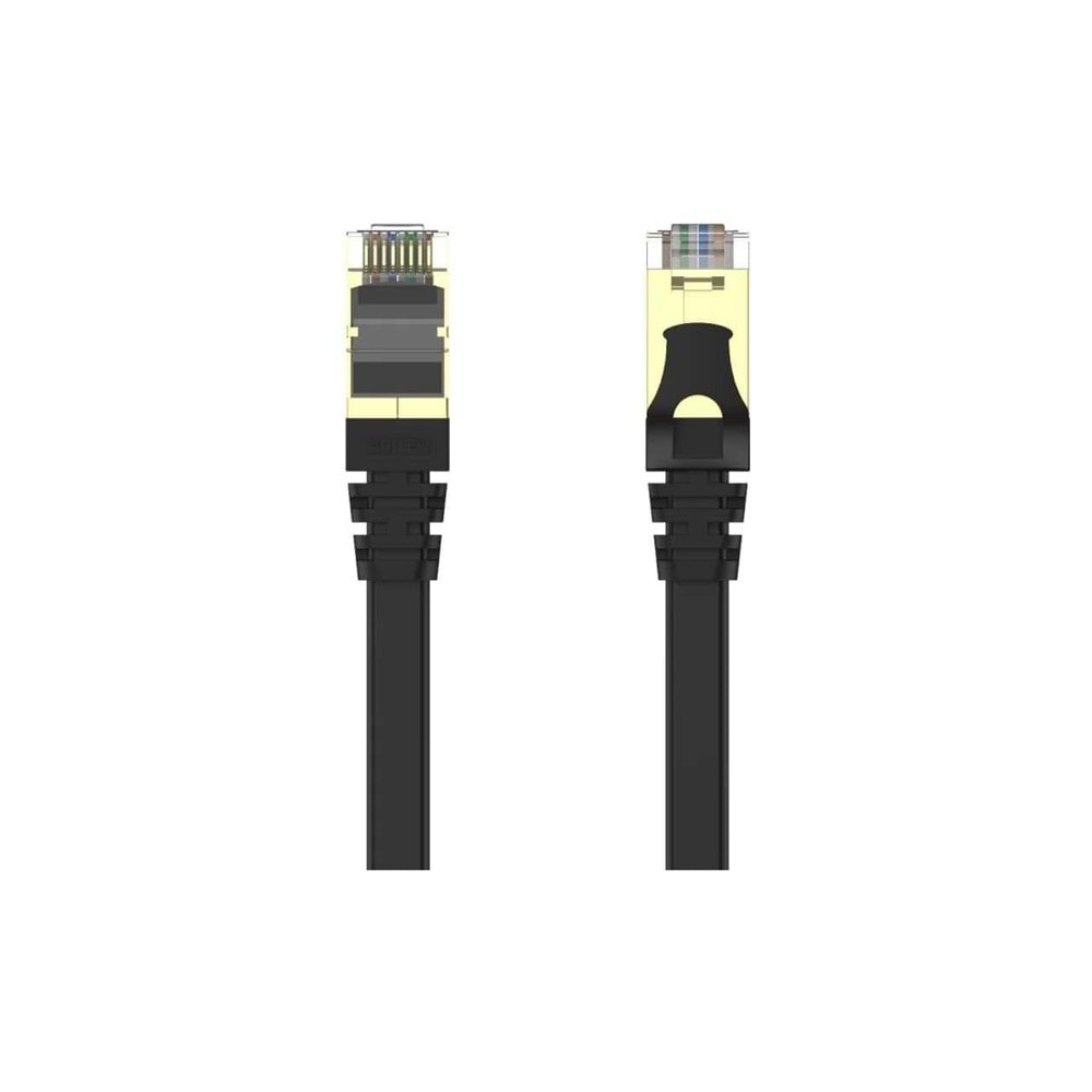 UNITEK CAT7 Patch Kablo 3 Metre Flat 10Gbps – C1897BK-3M