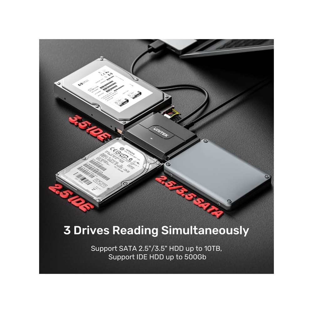 UNITEK USB 3.0 to IDE + SATA II Dönüştürücü – Y-3324