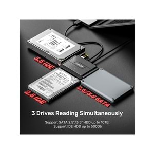 UNITEK USB 3.0 to IDE + SATA II Dönüştürücü – Y-3324