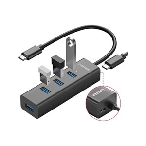 UNITEK Type-C to 4 Port USB 3.0 + Type-C Hub – Y-3089Z01