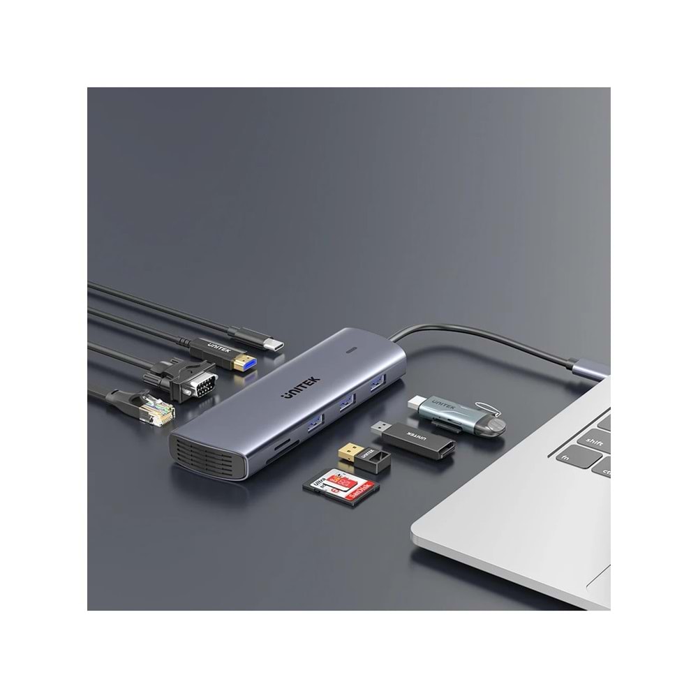 UNITEK USB-C 9in1 Universal Docking Station – D1113A