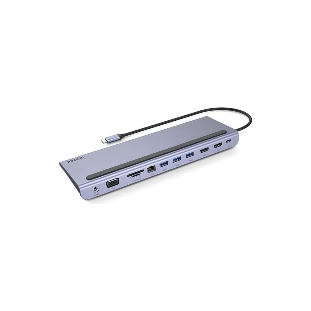 UNITEK USB-C 11in1 Universal Dock – MST Destekli – D1022B