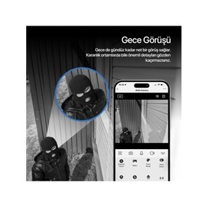 Xenon X7266 3MP Full HD Wi-Fi Gece Görüşlü Güvenlik Kamerası
