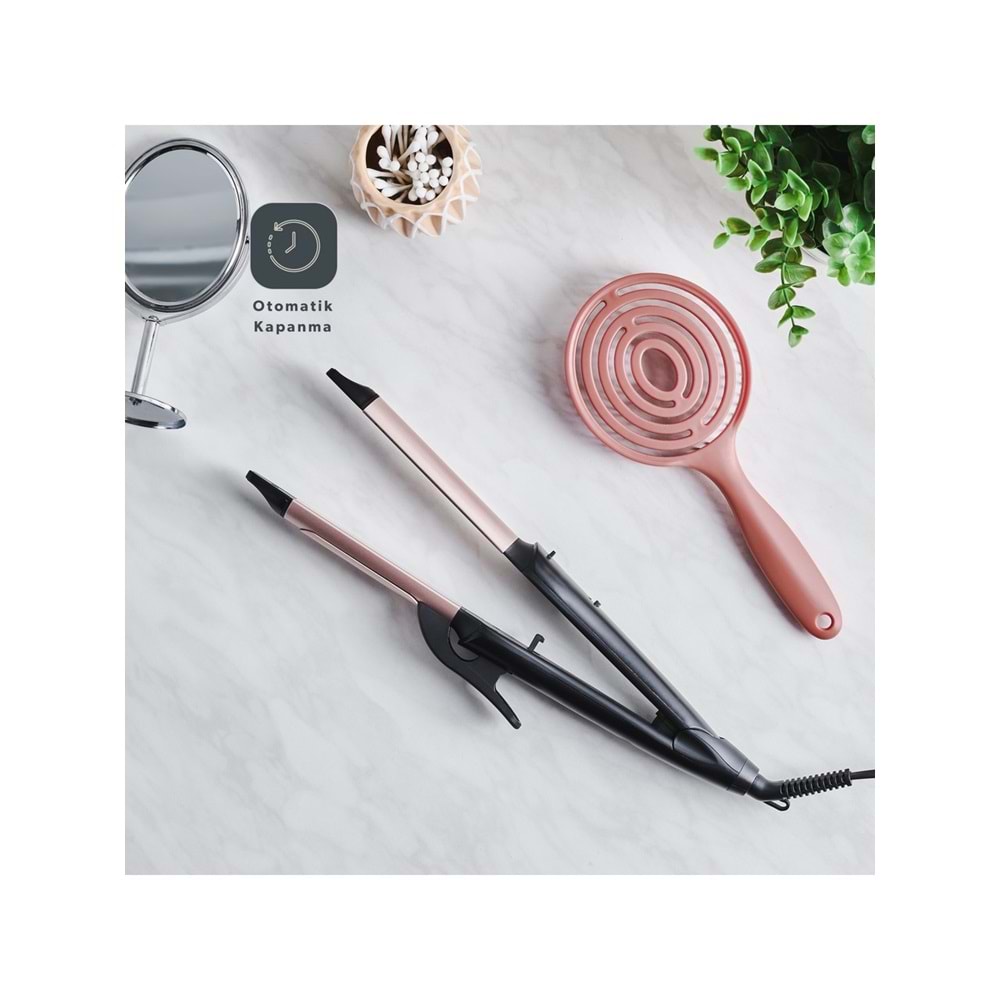 Homend Hairmony 4605H 2'si 1 Arada Saç Düzleştirici ve Maşa