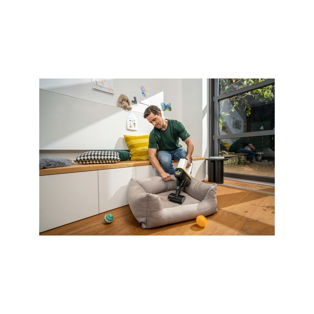 Kärcher VC 6 Cordless OurFamily PET Dikey Süpürge – Evcil Hayvan Tüylerine Karşı Etkili