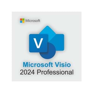 Microsoft Visio Professional 2024 – Gelişmiş Diyagram ve Akış Şeması Aracı ESD (EP2-07110)