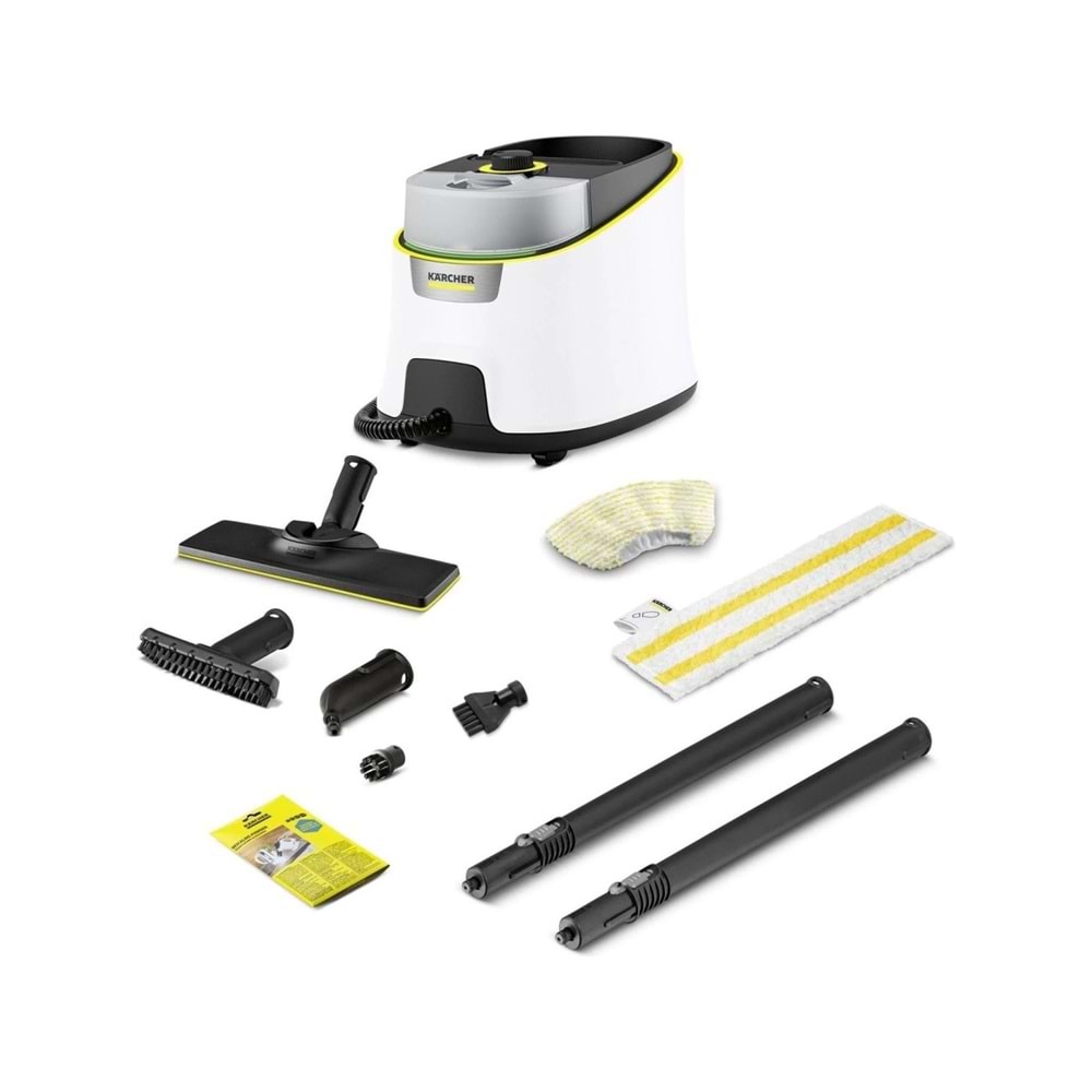 Kärcher SC 4 Deluxe Beyaz Buharlı Temizlik Makinesi – Geniş Alanlar İçin Etkili Buhar Gücü