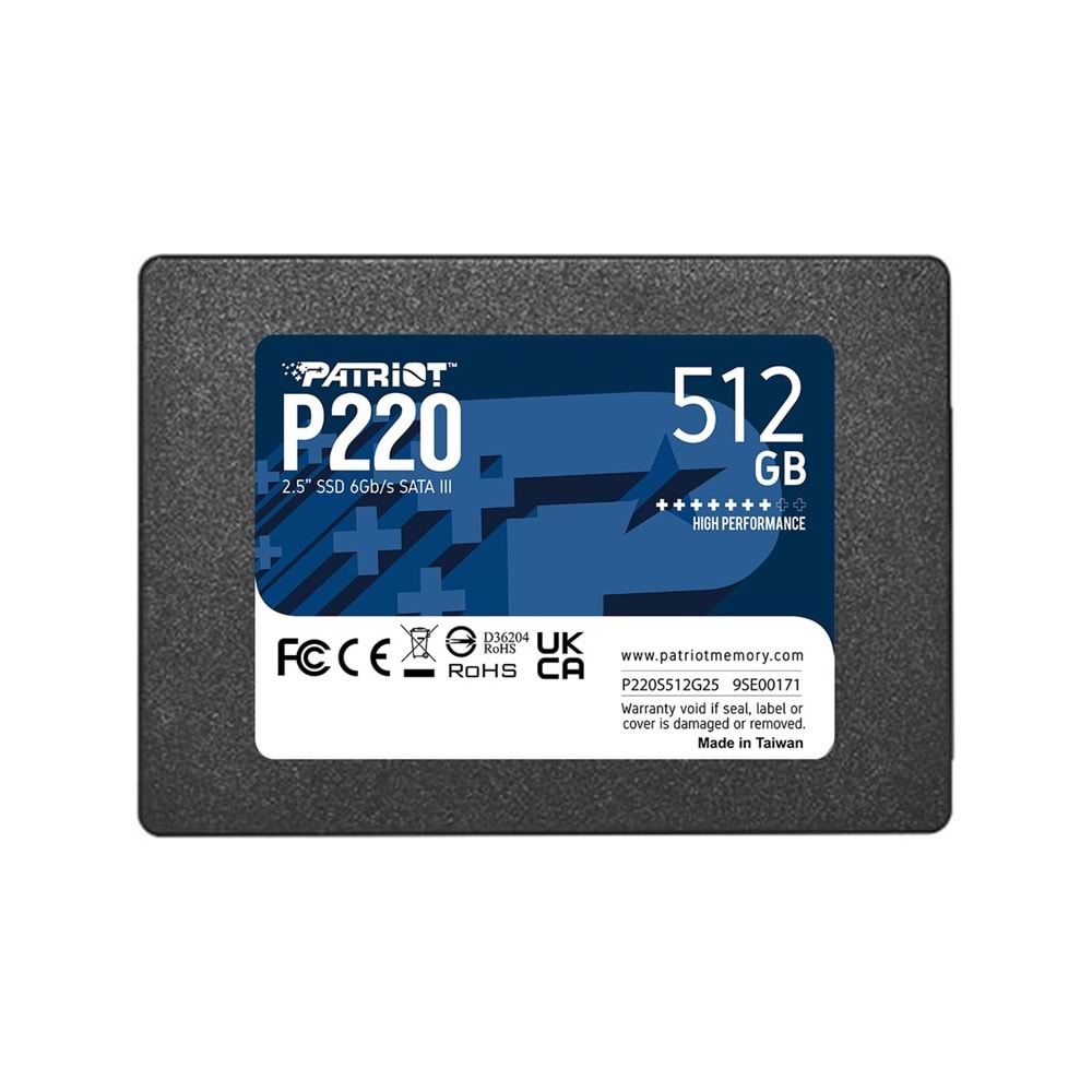 Patriot P220 512GB 550/500MB/s 2.5