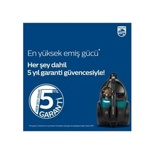 Philips Marathon Ultimate XB9185/07 Toz Torbasız Elektrikli Süpürge 650W - Siyah