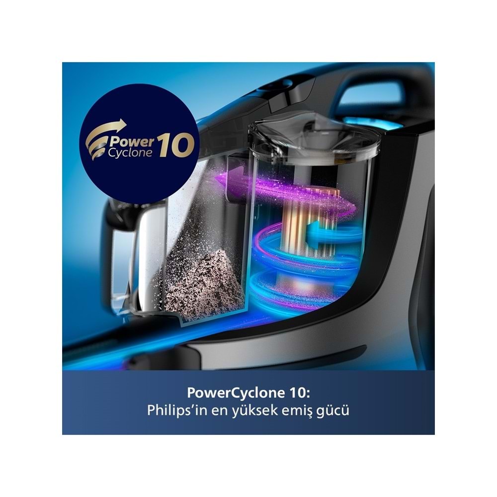 Philips Marathon Ultimate XB9185/07 Toz Torbasız Elektrikli Süpürge 650W - Siyah