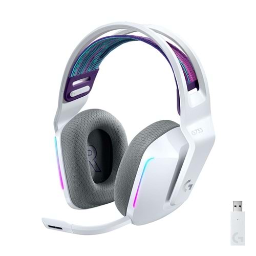Logitech G G733 Gaming Kulaklık Beyaz 981-000883