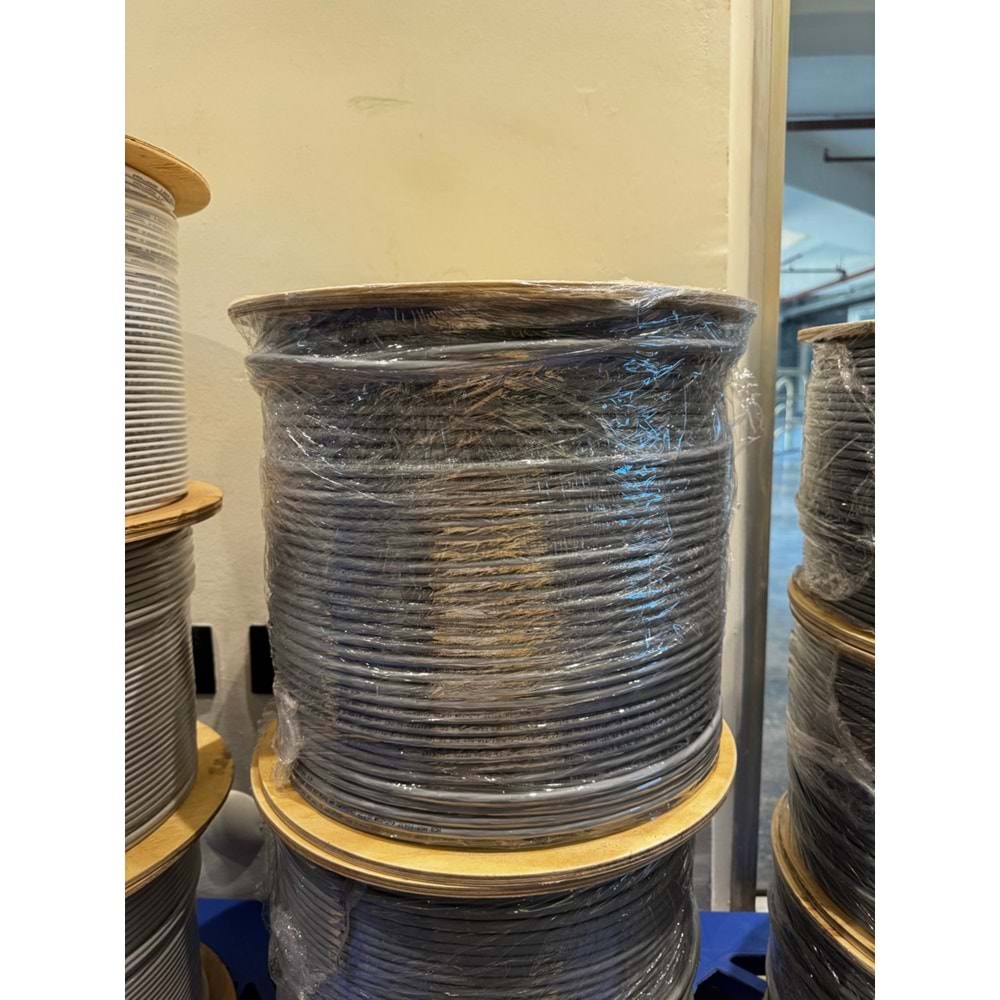 HCS Cat6A Gri S/FTP Makara Kablo LSOH (500m)