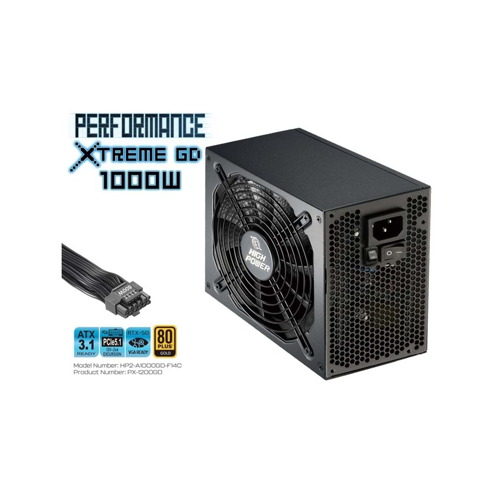 High Power 1000W 80+ Gold PCIE5.1 (XTREME)