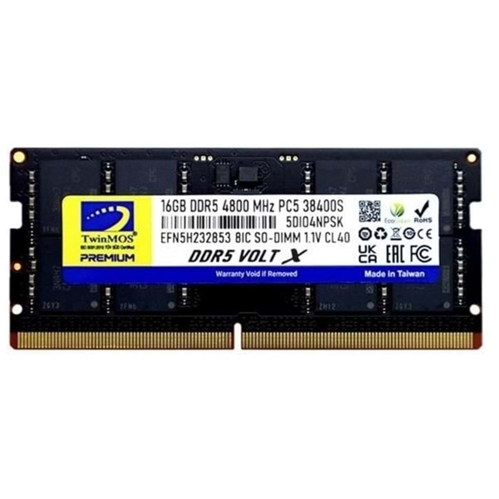 TwinMOS 16GB DDR5 4800MHz (TMD516GB4800S40) (NB)