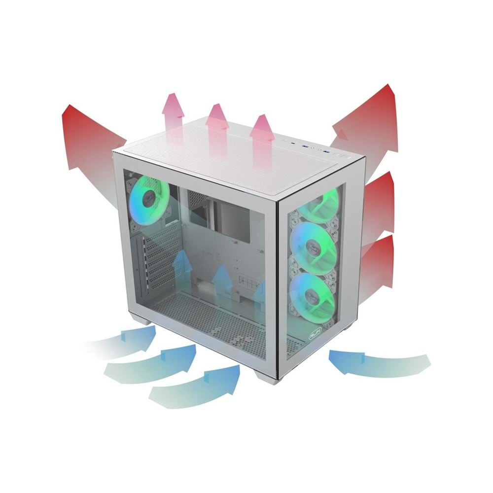 Raijintek Paean C7 TG 4xARGB Fan Type-C Beyaz