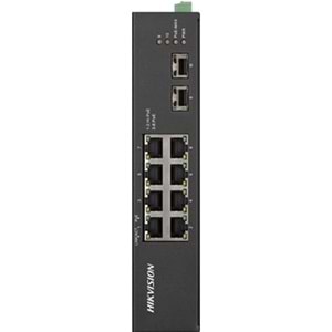 Hikvision DS-3T0510HP-E/HS 8 Port Hi-PoE (120W) Gigabit+2xSFP Endüstriyel Switch