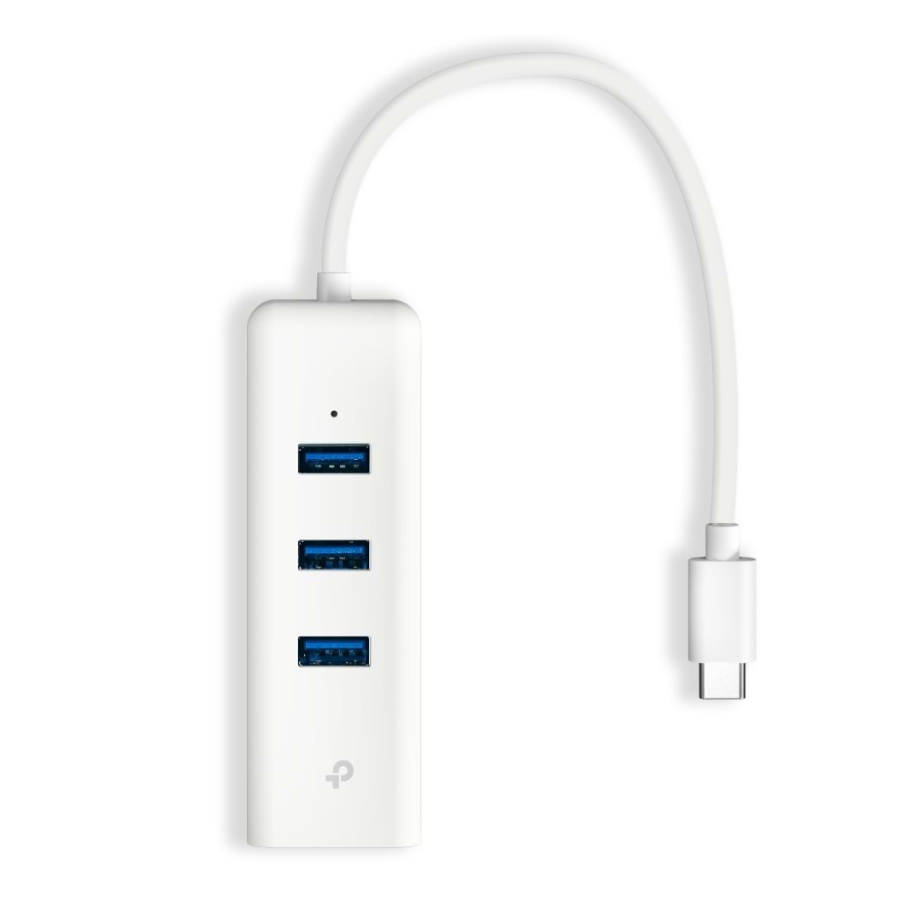 Tp-Link UE330C 3-Port USB 3.0 Type-C to Gigabit Ethernet Adaptör