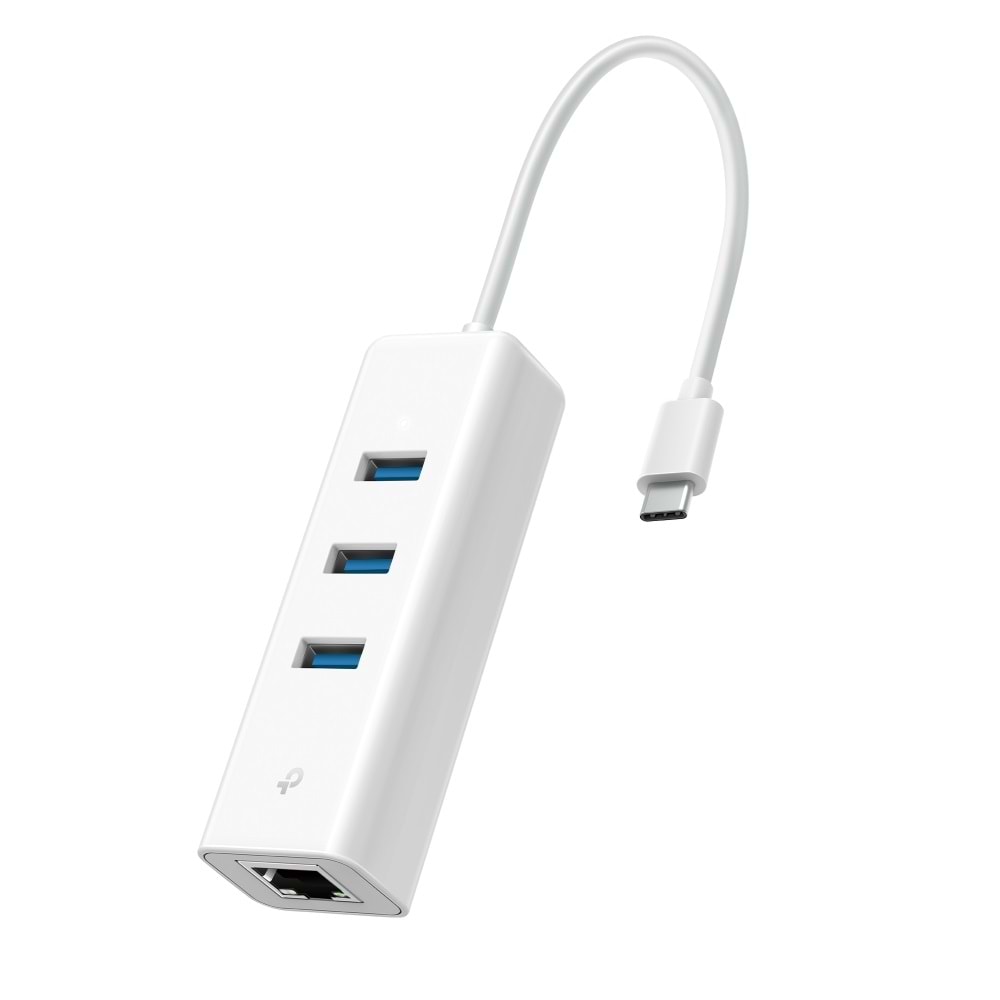 Tp-Link UE330C 3-Port USB 3.0 Type-C to Gigabit Ethernet Adaptör