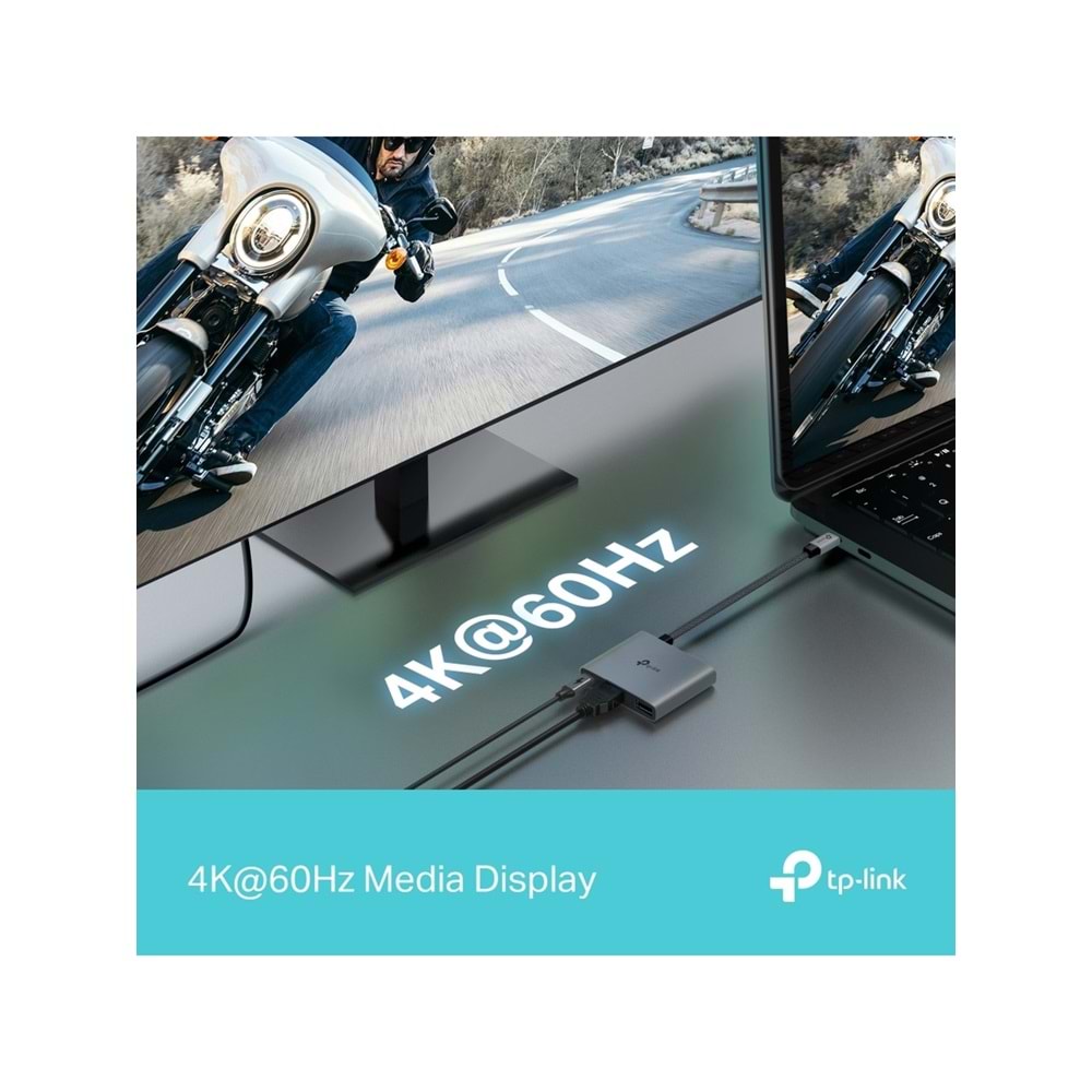 Tp-Link UH3020C USB Type-C 3 ü 1 Arada Adaptör